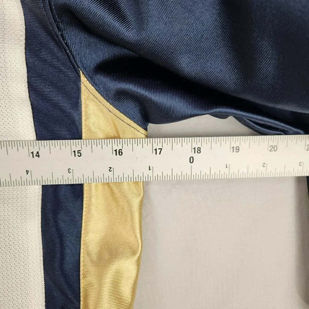 Nike Youth Basketball Long Sleeve Warm Up Jersey Sz Small Blue Gold
